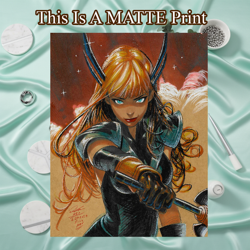 Magik Art Illustration Hard Signed 8.5x11in Fine Art PRINT