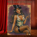 Zatanna Art Illustration Hard Signed 8.5x11in Fine Art PRINT
