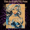 Wonder Woman Art Illustration Hard Signed 8.5x11in Fine Art PRINT