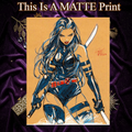 Psylocke Art Illustration Hard Signed 8.5x11in Fine Art PRINT