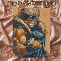 Sabertooth Art Illustration Hard Signed 8.5x11in Fine Art PRINT