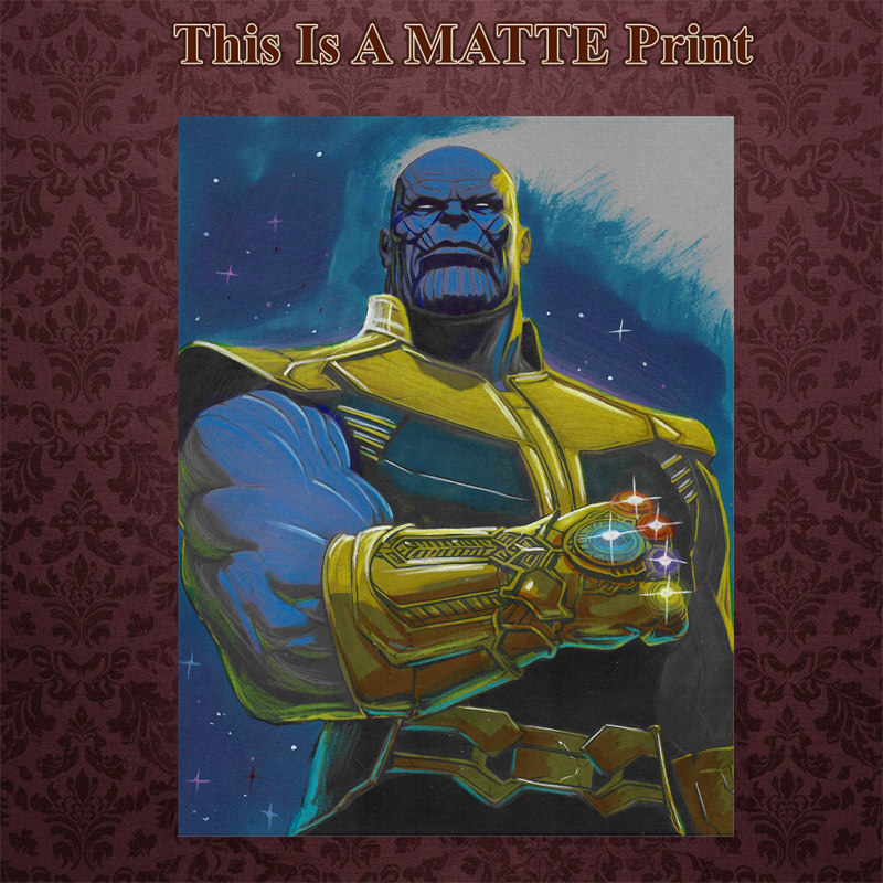 Thantos Art Illustration Hard Signed 8.5x11in Fine Art PRINT