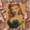 Poison Ivy Art Illustration Hard Signed 8.5x11in Fine Art PRINT