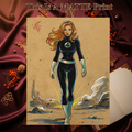 Sue Storm Art Illustration Hard Signed 8.5x11in Fine Art PRINT