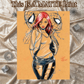 Mary Jane Art Illustration Hard Signed 8.5x11in Fine Art PRINT