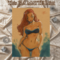 Mary Jane Art Illustration Hard Signed 8.5x11in Fine Art PRINT
