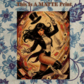 Zatanna Art Illustration Hard Signed 8.5x11in Fine Art PRINT