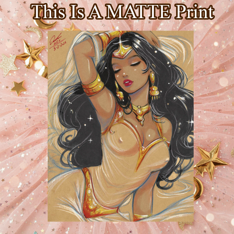 Dejah Thoris Art Illustration Hard Signed 8.5x11in Fine Art PRINT