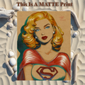 Supergirl Art Illustration Hard Signed 8.5x11in Fine Art PRINT