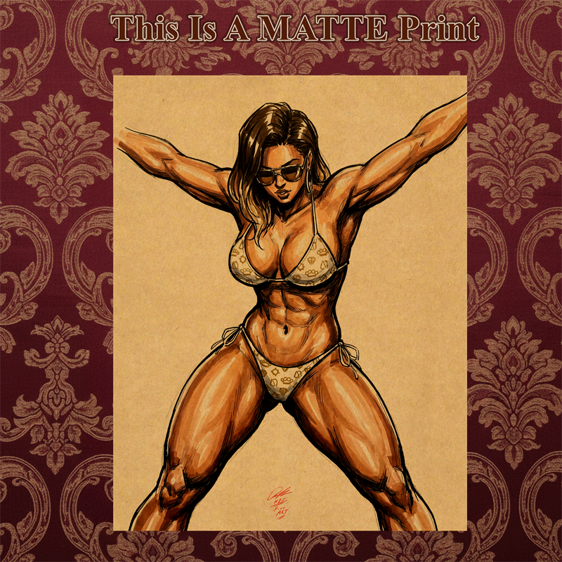 OC Art Illustration Hard Signed 8.5x11in Fine Art PRINT