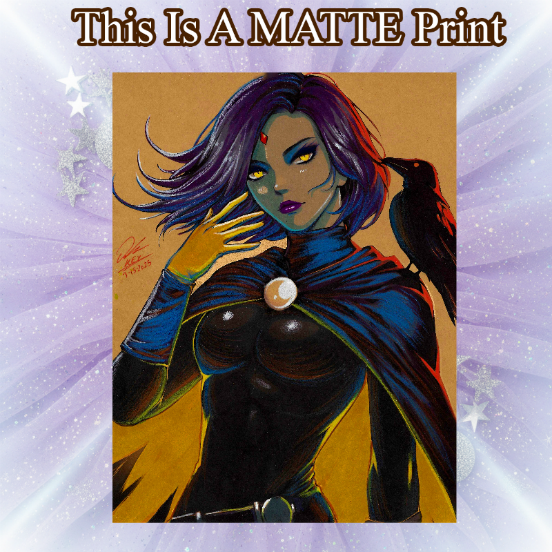 Raven Art Illustration Hard Signed 8.5x11in Fine Art PRINT