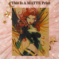 Jean Grey Art Illustration Hard Signed 8.5x11in Fine Art PRINT