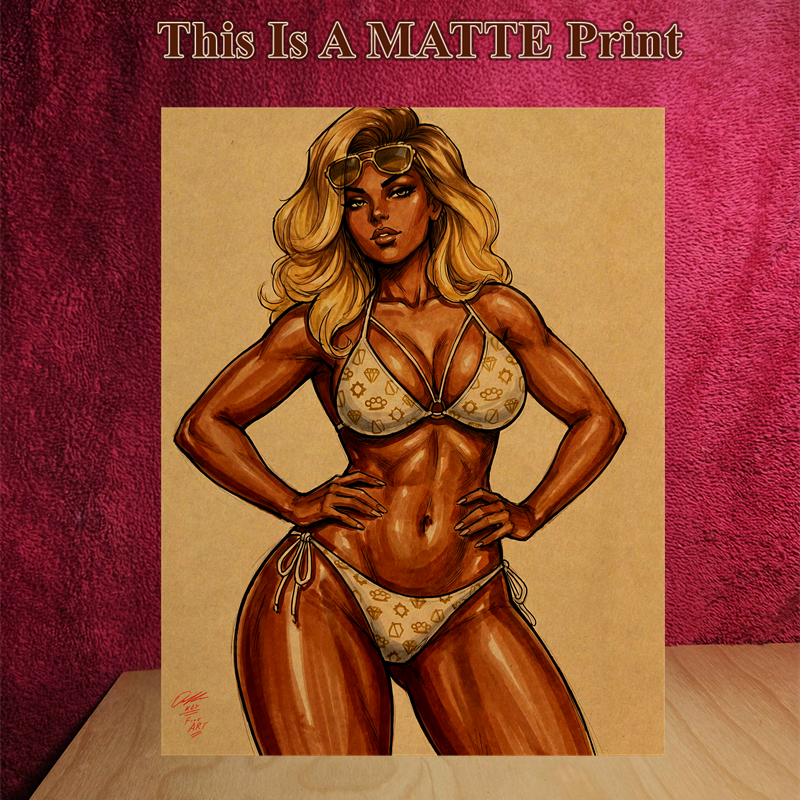 OC Art Illustration Hard Signed 8.5x11in Fine Art PRINT