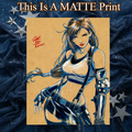 Tifa Lockhart Art Illustration Hard Signed 8.5x11in Fine Art PRINT