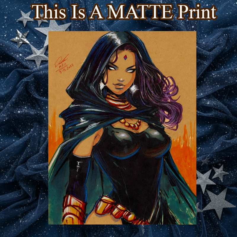 Raven Art Illustration Hard Signed 8.5x11in Fine Art PRINT