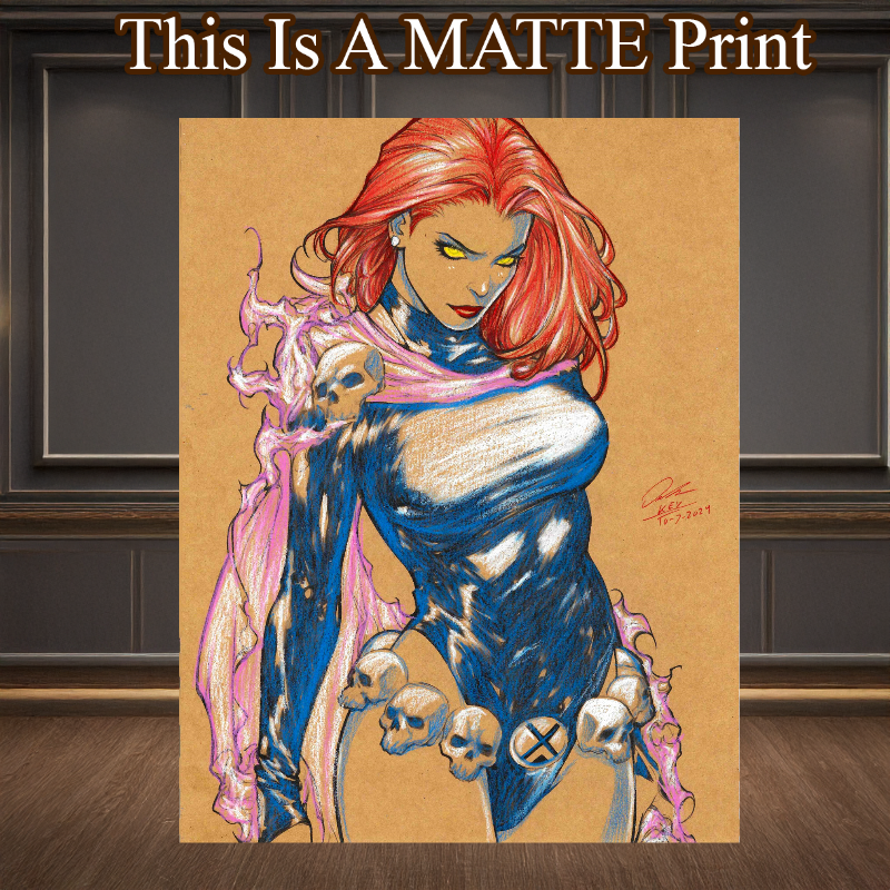 Mystique Art Illustration Hard Signed 8.5x11in Fine Art PRINT