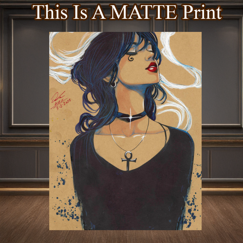 Death Of The Endless Art Illustration Hard Signed 8.5x11in Fine Art PRINT