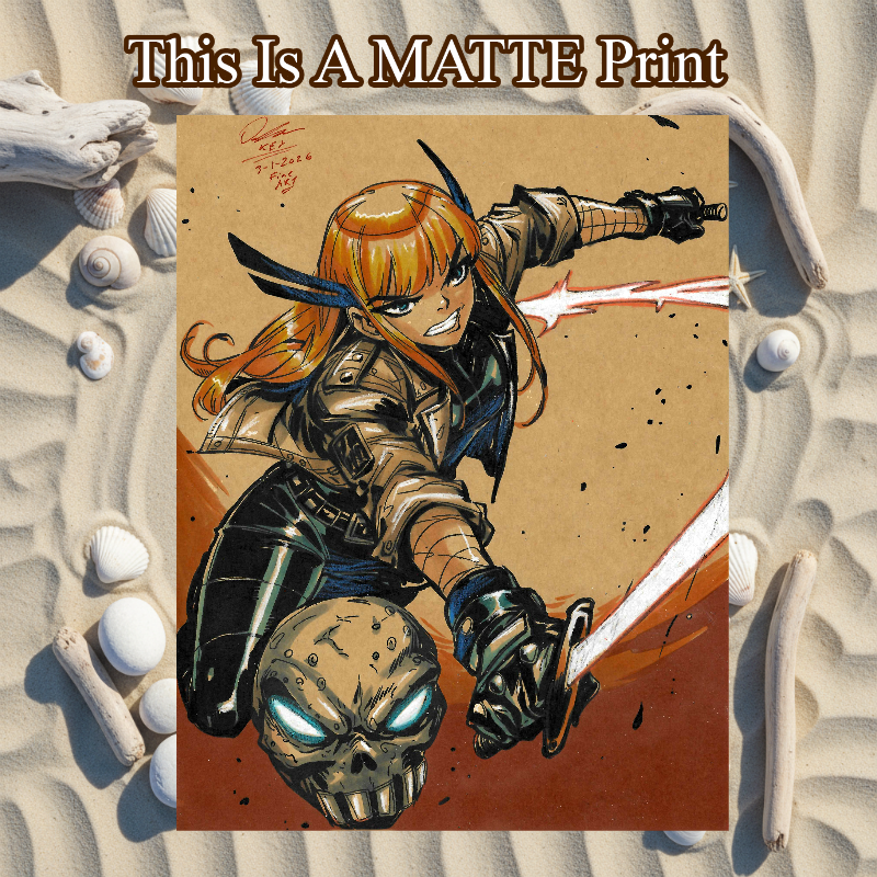 Magik Art Illustration Hard Signed 8.5x11in Fine Art PRINT