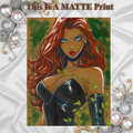 Poison Ivy Art Illustration Hard Signed 8.5x11in Fine Art PRINT