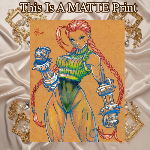 Cammy Art Illustration Hard Signed 8.5x11in Fine Art PRINT