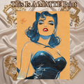 Catwoman Art Illustration Hard Signed 8.5x11in Fine Art PRINT