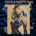 Supergirl Art Illustration Hard Signed 8.5x11in Fine Art PRINT