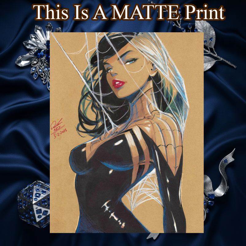 Supergirl Art Illustration Hard Signed 8.5x11in Fine Art PRINT