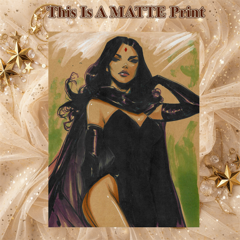Raven Art Illustration Hard Signed 8.5x11in Fine Art PRINT