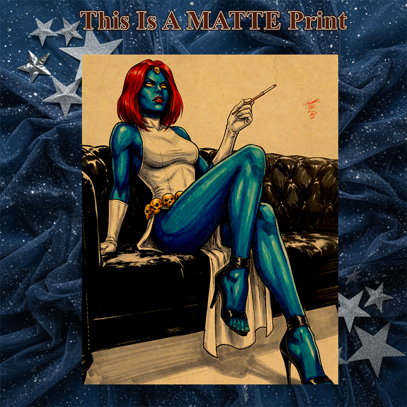 Mystique Art Illustration Hard Signed 8.5x11in Fine Art PRINT