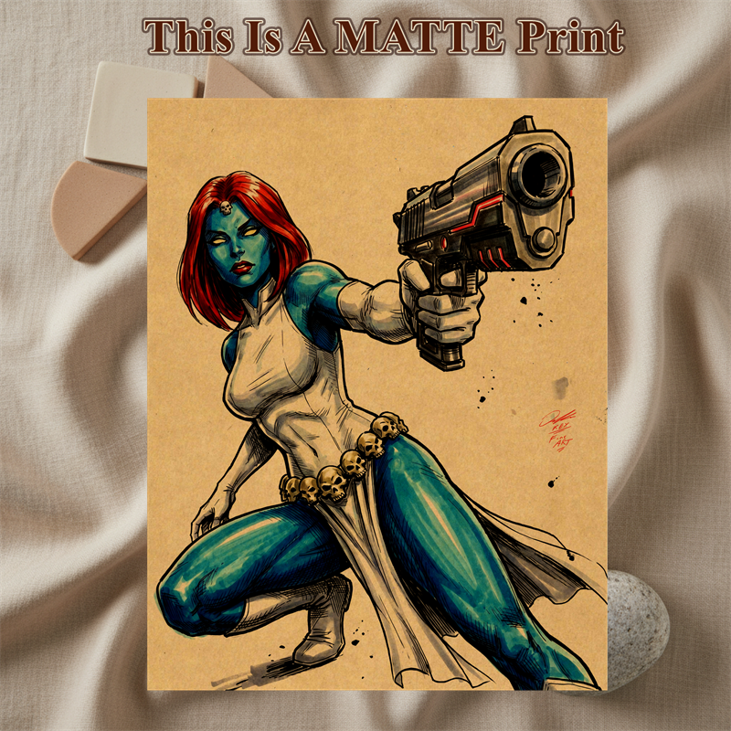 Mystique Art Illustration Hard Signed 8.5x11in Fine Art PRINT