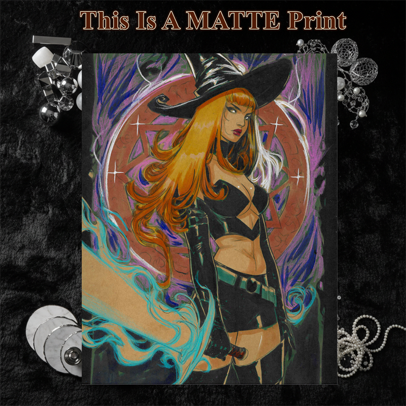 OC Art Illustration Hard Signed 8.5x11in Fine Art PRINT