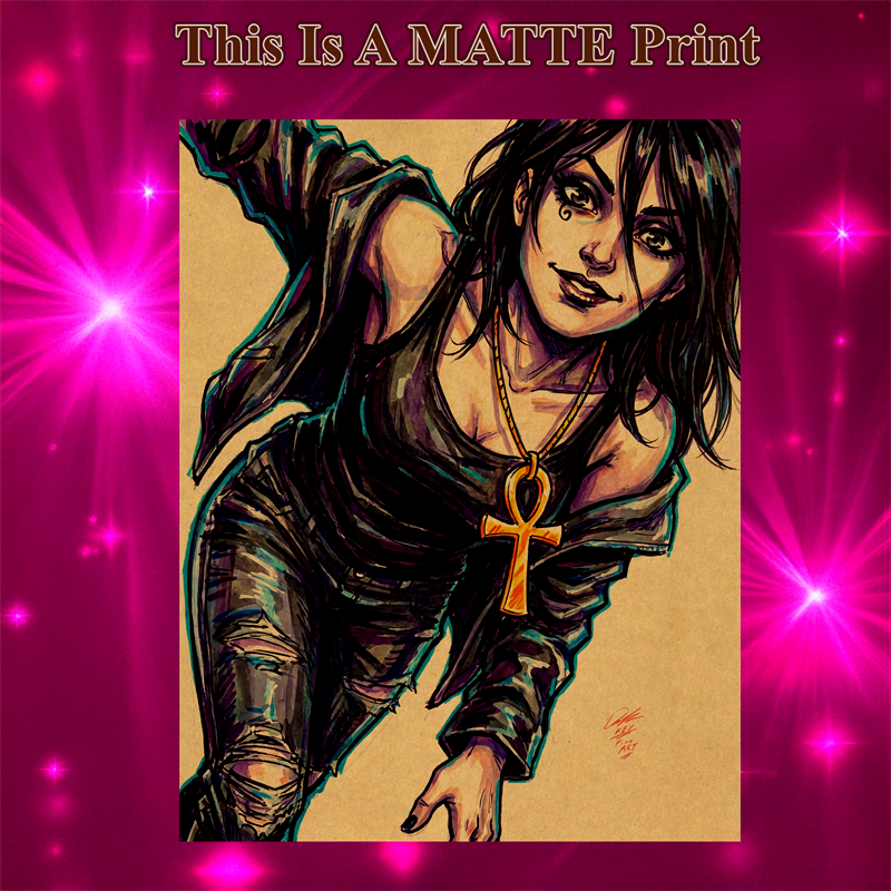 Death Of The Endless Art Illustration Hard Signed 8.5x11in Fine Art PRINT