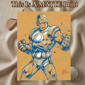 Ironman Art Illustration Hard Signed 8.5x11in Fine Art PRINT
