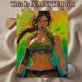 Lara Croft Art Illustration Hard Signed 8.5x11in Fine Art PRINT