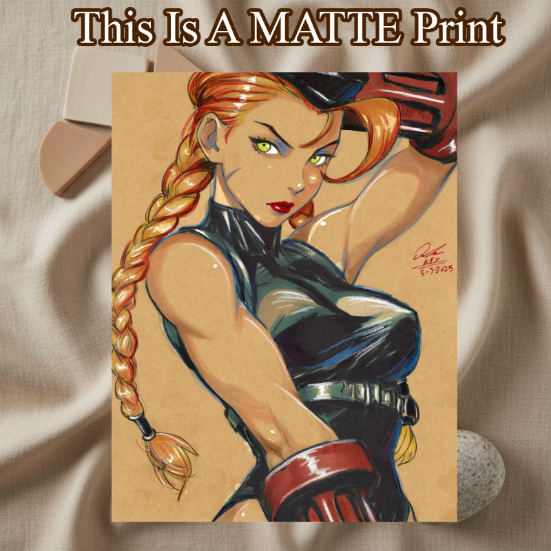 Catwoman Art Illustration Hard Signed 8.5x11in Fine Art PRINT