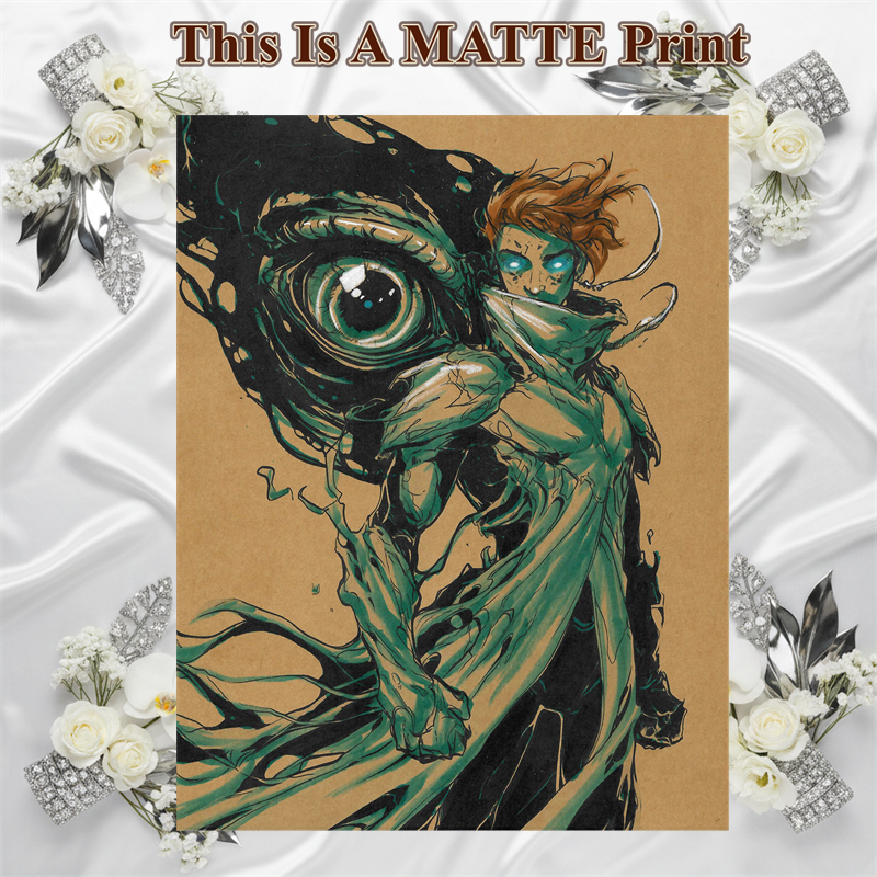 OC Art Illustration Hard Signed 8.5x11in Fine Art PRINT