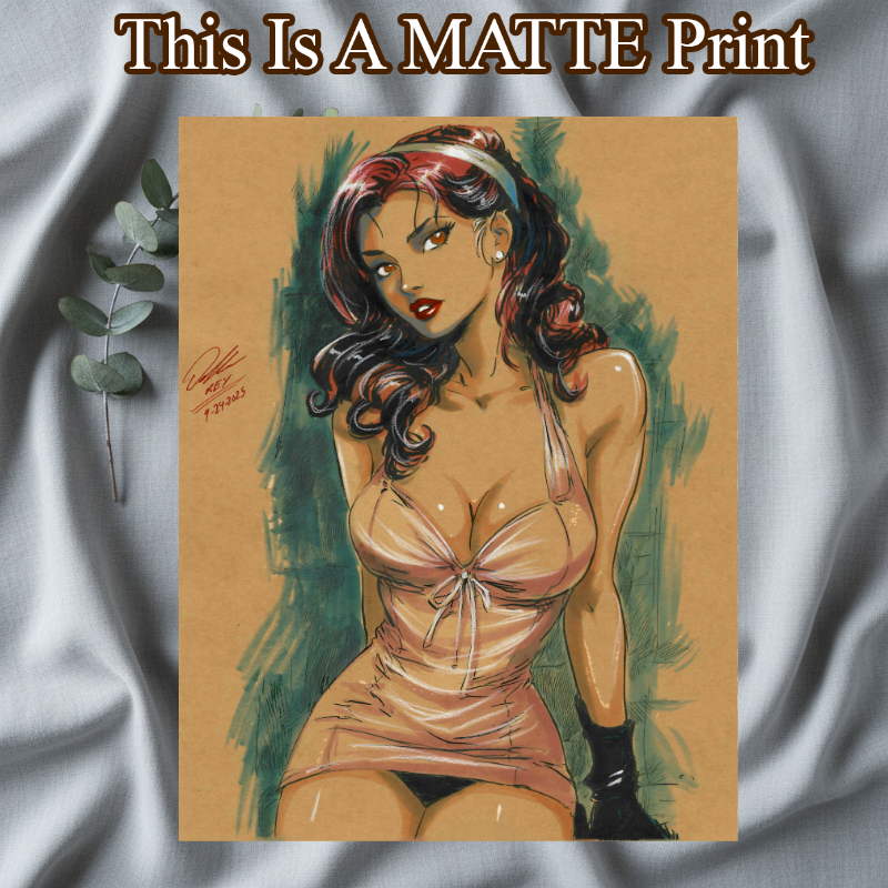 OC Art Illustration Hard Signed 8.5x11in Fine Art PRINT