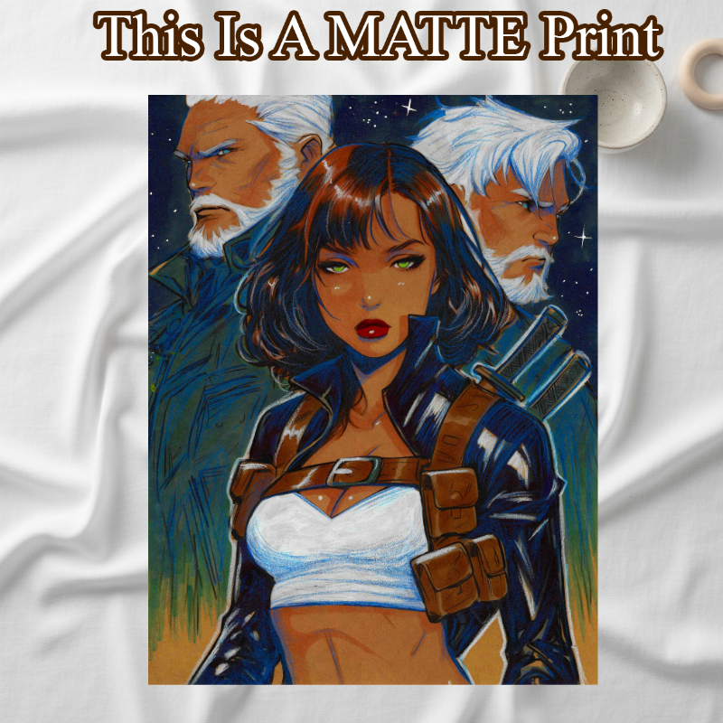 OC Art Illustration Hard Signed 8.5x11in Fine Art PRINT