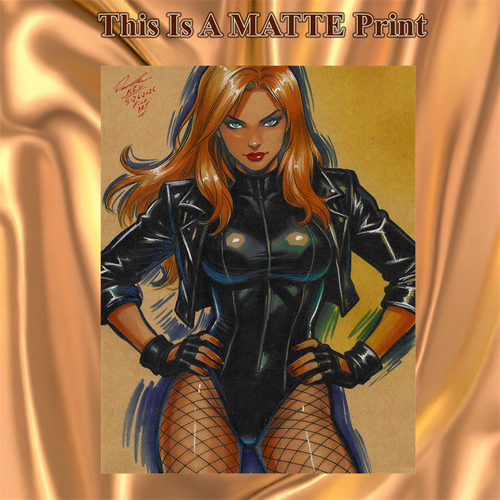 Black Widow Art Illustration Hard Signed 8.5x11in Fine Art PRINT
