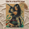 Psylocke Art Illustration Hard Signed 8.5x11in Fine Art PRINT