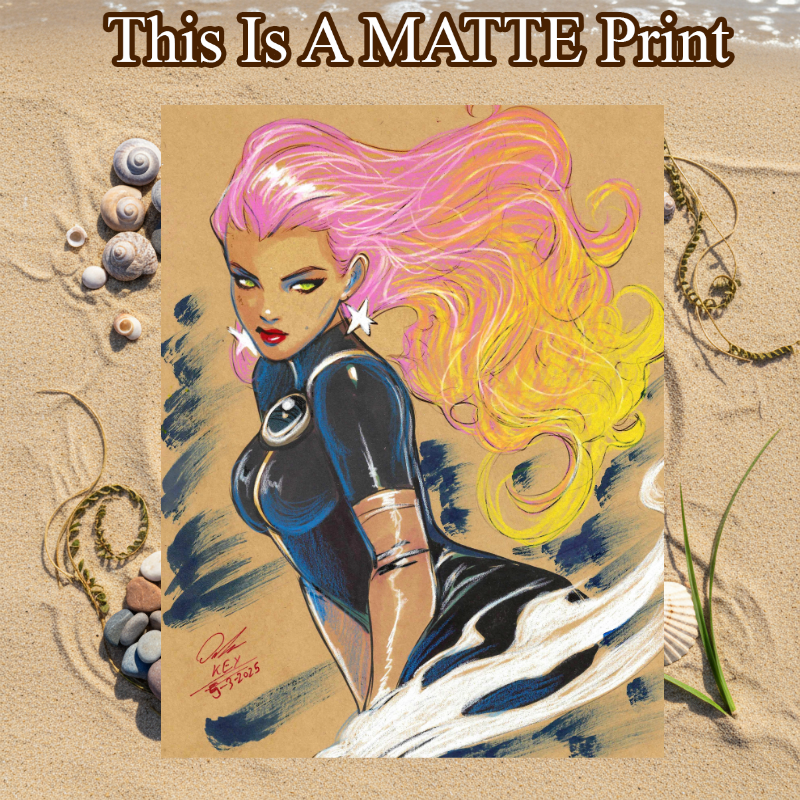 Starfire Art Illustration Hard Signed 8.5x11in Fine Art PRINT