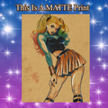 Harley Quinn Art Illustration Hard Signed 8.5x11in Fine Art PRINT