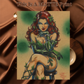 Poison Ivy Art Illustration Hard Signed 8.5x11in Fine Art PRINT
