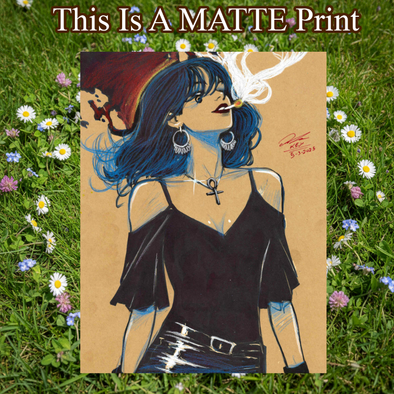 Death Of The Endless Art Illustration Hard Signed 8.5x11in Fine Art PRINT