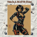 Domino Art Illustration Hard Signed 8.5x11in Fine Art PRINT