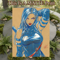 Psylocke Art Illustration Hard Signed 8.5x11in Fine Art PRINT