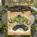 Hulk Art Illustration Hard Signed 8.5x11in Fine Art PRINT