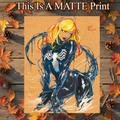 Gwen X Venom Art Illustration Hard Signed 8.5x11in Fine Art PRINT