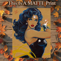 Wonder Woman Art Illustration Hard Signed 8.5x11in Fine Art PRINT