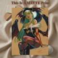 Morrigan Aensland Art Illustration Hard Signed 8.5x11in Fine Art PRINT